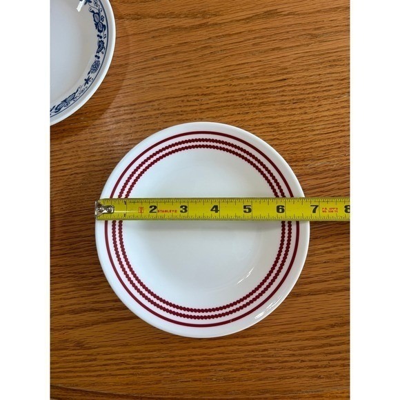 Corelle Other - Corelle Ruby Red Plate • 6.75" • Discontinued 2014–2017 • Red Band Pattern